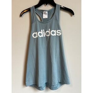 Adidas‎ Women's Blue Racerback Tank Top Athletic Gym Workout Size S